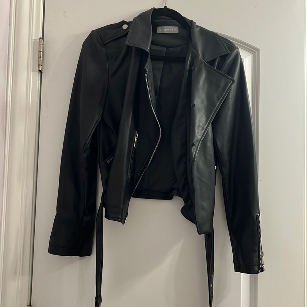 Bagatelle faux leather jacket size small